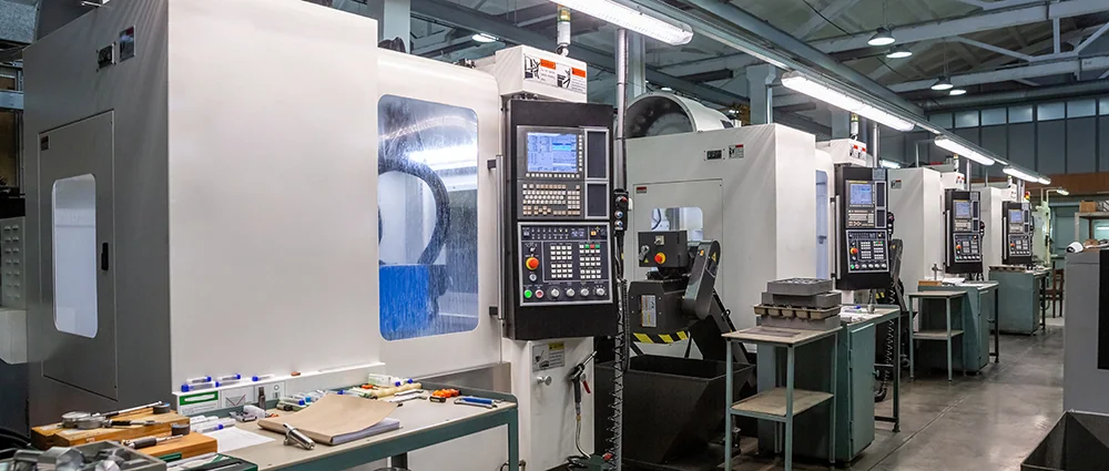 CNC machining center floor at UTEC Industrial