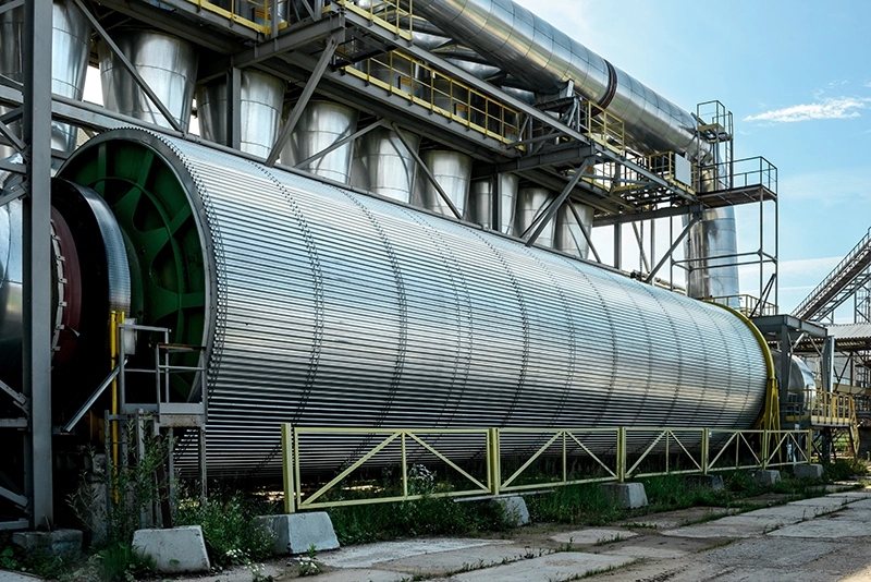Wood chip and biomass drum dryers