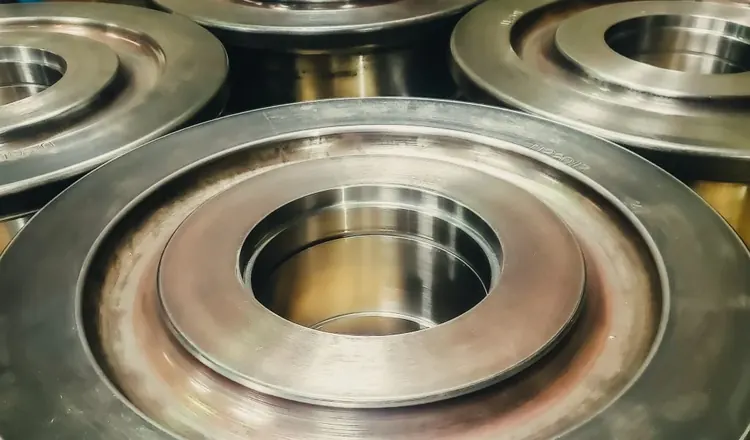 Precision-machined alloy steel crane wheel by UTEC Industrial